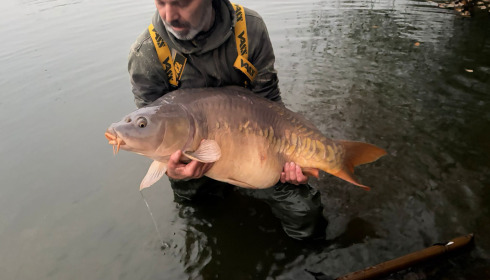 A 49 lb carp from Old Oaks, Dec 2025