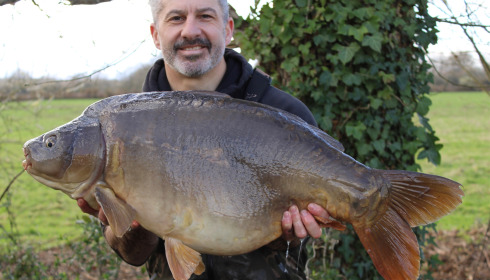 A 31 lb 8 oz carp from Old Oaks, Justin Marshall, Feb 2026