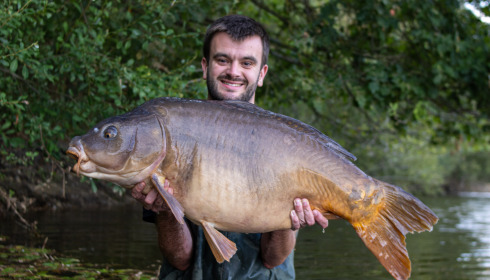 A 44 lb carp from Old Oaks, Aug 2026
