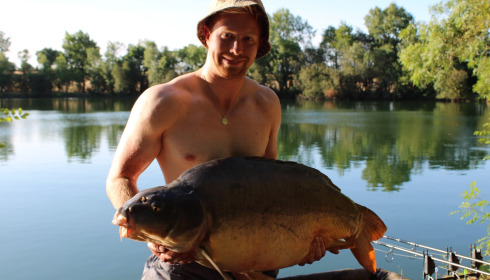 A 45 lb 8 oz carp from Villefond, George, Jul 2026