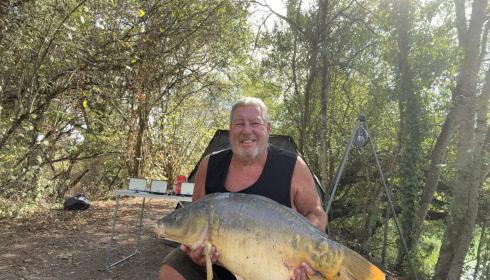 A 42 lb carp from Villefond, Mirror Carp, Sep 2026
