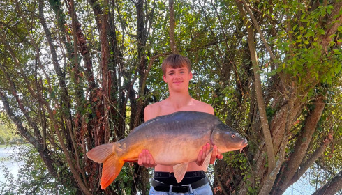 A 30 lb carp from Villefond, Harry, Aug 2026