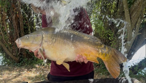 A 40 lb carp from Villefond, James, Aug 2026