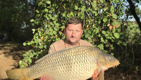 A 32 lb carp from Villefond, Sep 2026