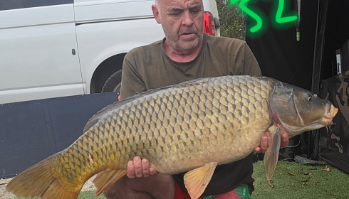 A 32 lb carp from Blue Lake, Sep 2026