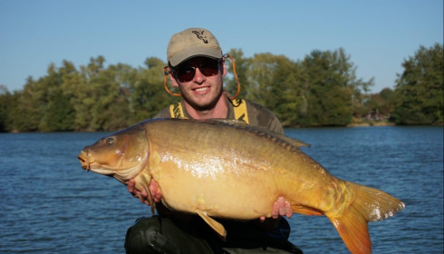 A 40 lb carp from Blue Lake, Oct 2026