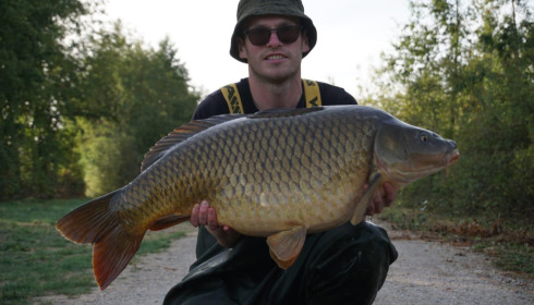 A 35 lb carp from Blue Lake, Oct 2026