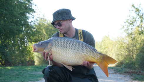 A 25 lb carp from Blue Lake, Oct 2026