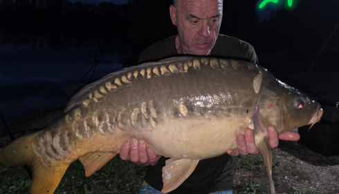 A 24 lb carp from Blue Lake, Sep 2026