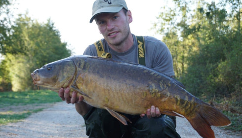 A 26 lb carp from Blue Lake, Oct 2026