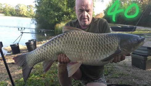 A 40 lb carp from Blue Lake, Sep 2026