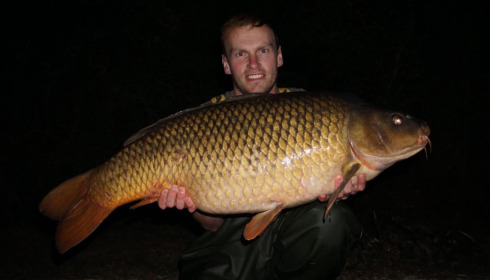 A 39 lb carp from Blue Lake, Oct 2026