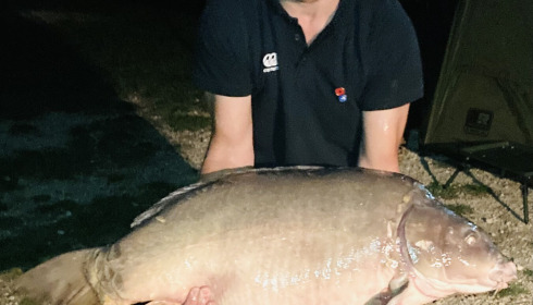 A 55 lb 2 oz carp from Blue Lake, Peg 2, Oct 2026