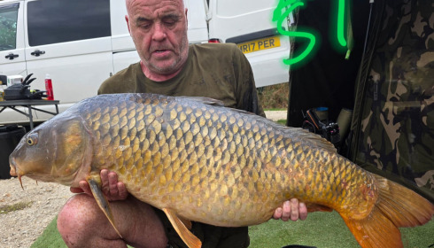 A 51 lb carp from Blue Lake, Sep 2026