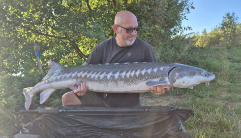 A 60 lb 4 oz sturgeon from Blue Lake, Sturgeon, Aug 2026
