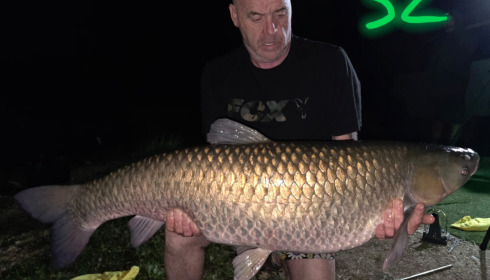 A 32 lb carp from Blue Lake, Sep 2026