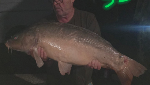 A 32 lb carp from Blue Lake, Sep 2026