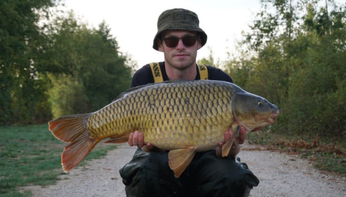 A 29 lb carp from Blue Lake, Oct 2026