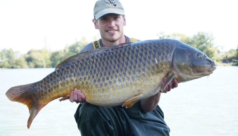 A 52 lb carp from Blue Lake, Oct 2026