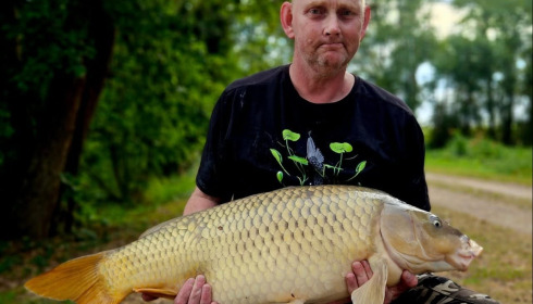 A 34 lb carp from Jonchery, Swim 1, Aug 2026