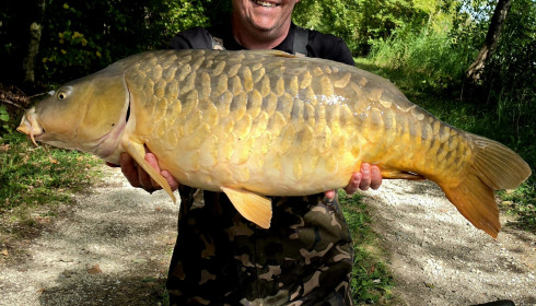 A 35 lb carp from Jonchery, Fully scaled, Sep 2026
