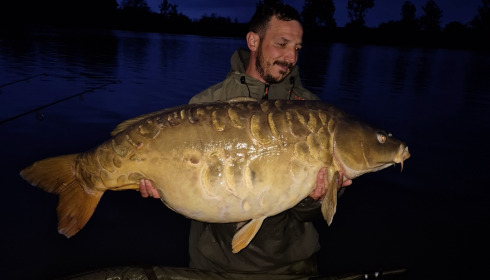 A 53 lb carp from Jonchery, May 2026
