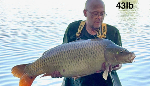 A 43 lb carp from Jonchery, Sep 2026