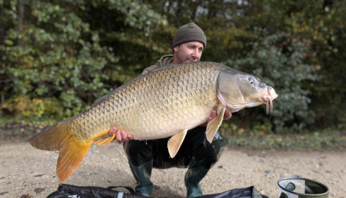 A 41 lb 8 oz carp from Brocard Large, My biggest, Oct 2026