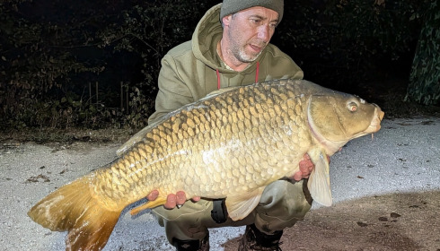 A 23 lb 12 oz carp from Brocard Large, Mid 20, Oct 2026
