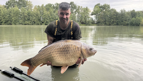A 53 lb carp from Jonchery 7, Aug 2026
