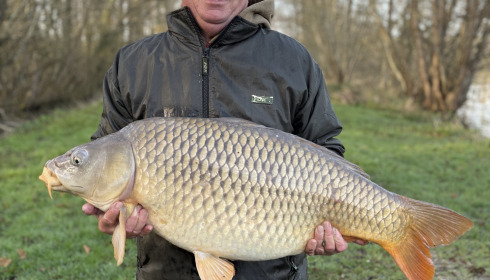 A 31 lb carp from Jonchery 7, Mirror, Feb 2026