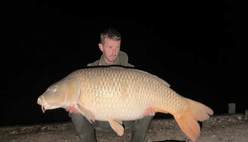 A 54 lb 6 oz carp from Brie, 54lb 6oz, Oct 2026