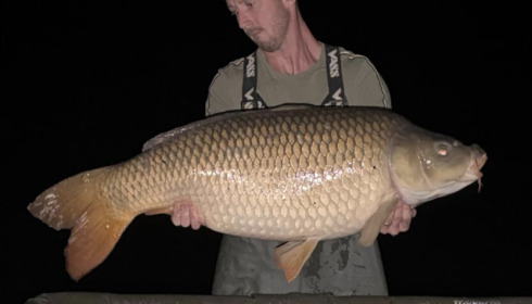 A 54 lb 1 oz carp from Brie, 54lb 1oz, Oct 2026