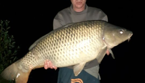 A 30 lb 9 oz carp from Blue Lake, floreau, May 2020
