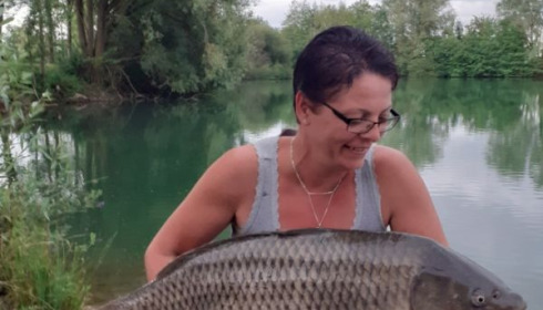 A 34 lb carp from Blue Lake, floreau, May 2020