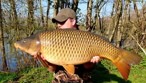 A 41 lb 6 oz carp from Blue Lake, Danny Tofton, Mar 2020