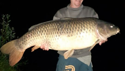 A 46 lb 3 oz carp from Blue Lake, floreau, May 2020