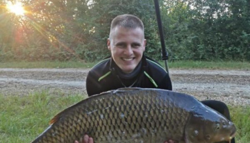 A 40 lb 1 oz carp from Blue Lake, bottineau, Jun 2020