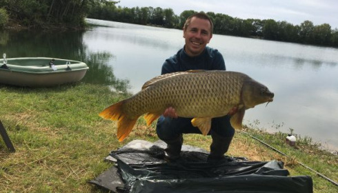 A 28 lb 6 oz carp from Blue Lake, david vasseur, May 2020
