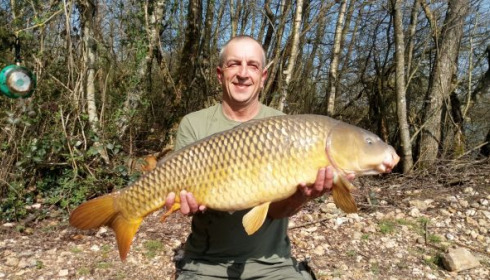 A 26 lb carp from Blue Lake, Daz Blades, Mar 2020