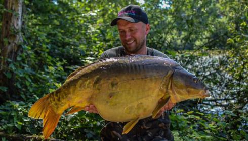 A 39 lb 8 oz fish from Brocard Small, Mirror Carp, Jun 2020