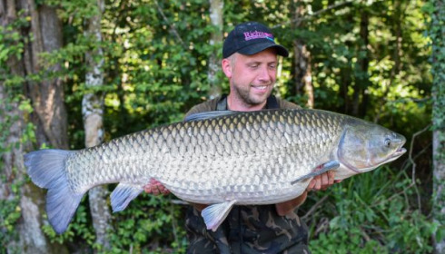 A 46 lb fish from Brocard Small, Grass Carp, Jun 2020