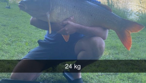 A 53 lb carp from Cailleaux, greig, Jun 2020