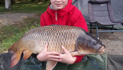 A 22 lb carp from Cailleaux, girard, May 2020