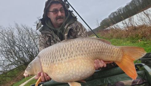 A 44 lb 7 oz fish from Jonchery, Common, Mar 2020