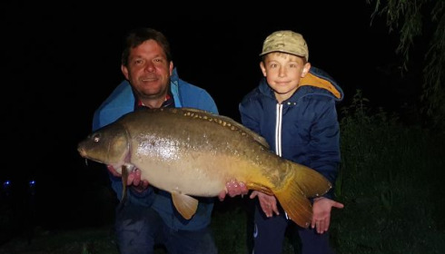 A 30 lb carp from Lepinet North, Apr 2020