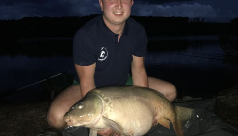 A 41 lb 8 oz carp from Lepinet North, arthur, Jul 2020