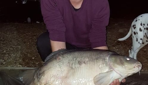 A 28 lb 6 oz carp from Lepinet North, guillaume, Jul 2020