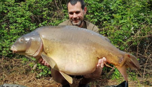 A 46 lb 3 oz carp from Lepinet South, guillaume, May 2020