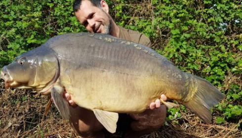 A 46 lb 3 oz carp from Lepinet South, guillaume, May 2020